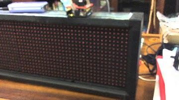 雲端跑馬燈 (LED Matrix by Arduino Yun) = Arduino Yun + LED Matrix + Cloud Server