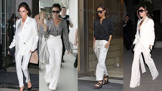 【23AW NEW】Victoria Beckham_woman / ワイドレッグ パンツ /白 23AW NEW】Victoria Beckham_woman / ワイドレッグ パンツ /白