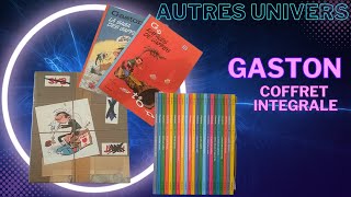 COFFRET INTEGRALE GASTON LAGAFFE présentation de ce coffret contenant toutes les BD Gaston