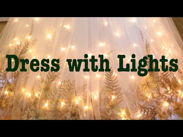 white christmas dresses Starry Night dress with fairy lights – Art by Physicist main image 0