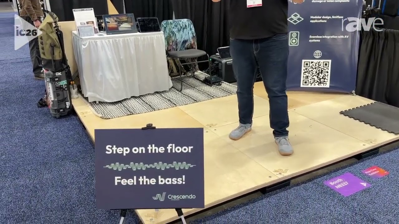 InfoComm 2026: Crescendo Research Presents Crescendo Bass Tile For Immersive Audio