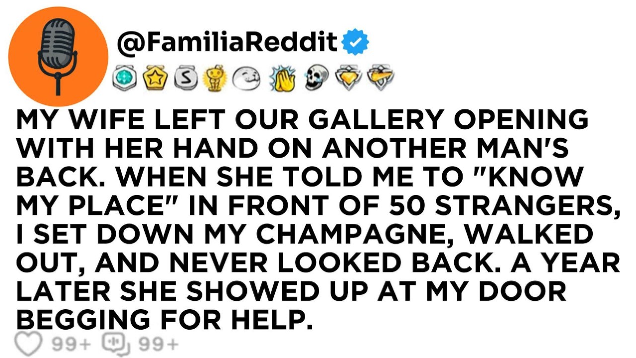 Jag stod mitt i ett galleri fullt av främlingar när min fru, med handen på en annan mans rygg, vände sig mot mig och sa: "Känn din plats, Daniel." Femtio par ögon på mig, champagneglas som kostade...