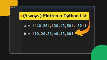 How to Flatten a Python List in One Line of Code
