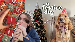 the first day of december*vlog* – advent calendars, christmas decorating, eating through pain