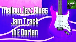 Mellow Jazz Blues Jam Track in E Dorian 🎸 Guitar Backing Track
