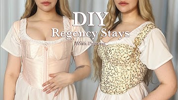 DIY Regency Stays - Bridgerton Inspired - Easy to make with pattern