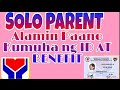 #Soloparent #dswd PAANO BA MAG APPLY SA SOLO PARENT BENEFIT