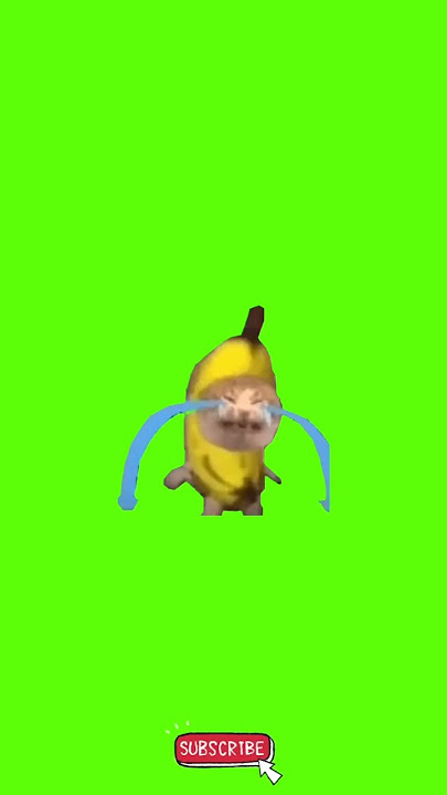 Cat Banana Crying Green Screen #greenscreen