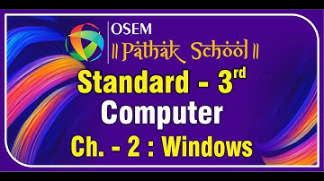 Std. 3 | English Medium | Computer | Ch - 2 : Windows