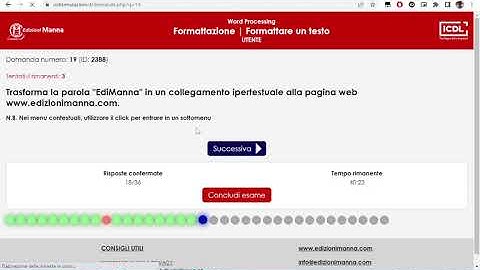 Simulazione ICDL / nuova ECDL - Modulo Word processing n° 7