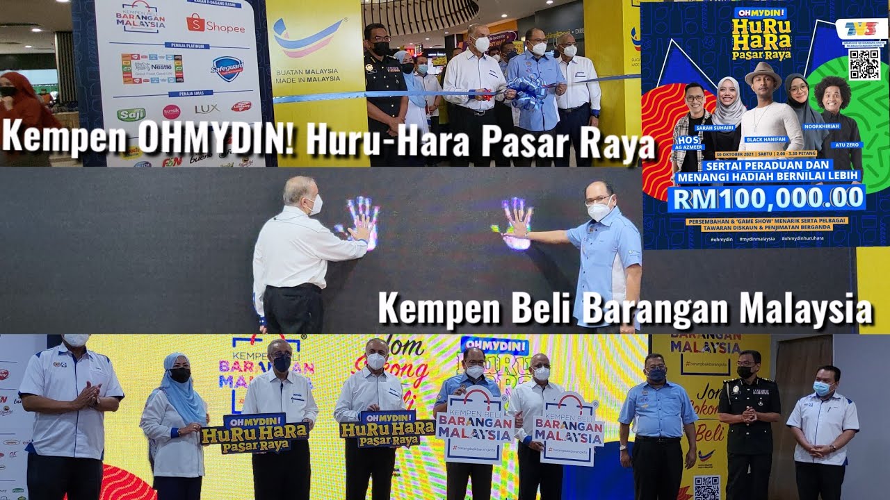 Ohmydin Huru Hara Pasar Raya Jom Sokong Beli Barangan Malaysia Youtube
