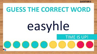 Scrambled Word Game Can You Unscramble These Words 7 Letters