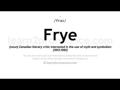 Произношение Frye | Определение Frye