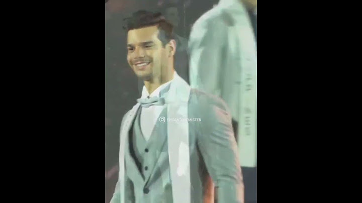 Mister International Perú Joel Farach en la competencia preliminar del Mister International 2023