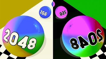 Ball Run 2048 Infinix 🏀 vs Reverse ball Colour Run walkthrough , iOS Android New Update part : 2051 