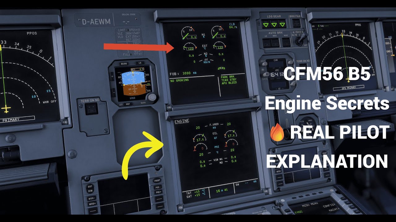 Understanding CFM Engine A320 Startup Guide ️: N1, N2, Compression ...