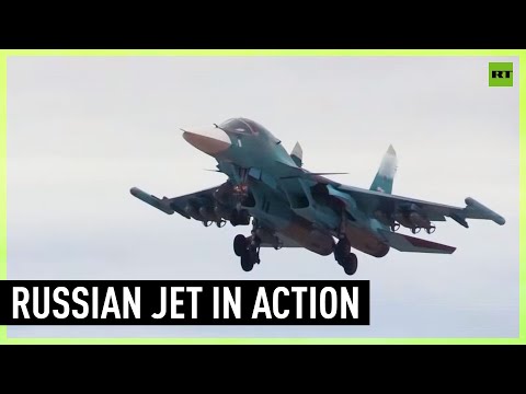 Su-34 destroys Ukraine's military infrastructure