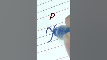 How to write Capital letter P | Cursive writing A to Z #cursivewriting #handwriting  #shorts