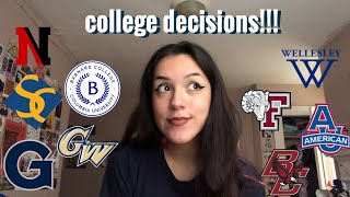 college decisions as a first gen/latina student! (HWCs, gtown, gw, northeastern, + more!)