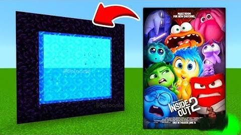 How To Make A Portal To The INSIDE OUT 2 Dimension in Minecraft PE