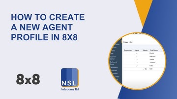 How to create a new agent profile in 8x8