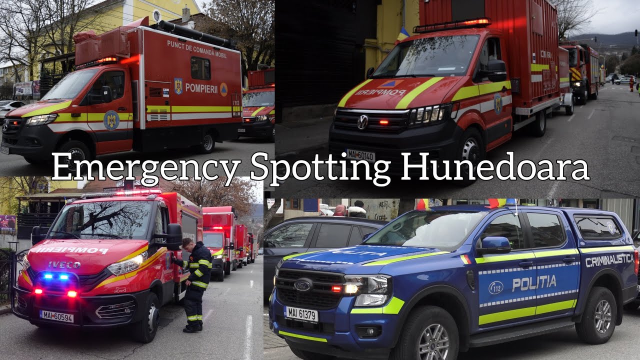 Parada militara de 1 Decembrie la Deva.Tehnica din cadrul ISU Hunedoara,IPJ Hunedoara ANP si ALTELE