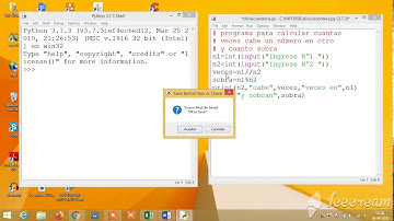 Programa en Python Usando división entera y resto
