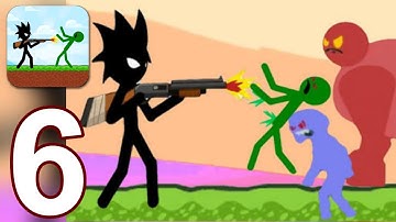 Stickman Zombie Shooter - Gameplay Walkthrough Part 6 Fight With Boss - Chapter 3 (iOS,Android)