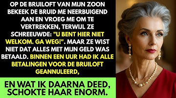 Op De Bruiloft Van Mijn Zoon Zei Zijn Vrouw Dat Ik Moest Gaan. Ik Annuleerde Alle Betalingen.