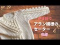 【かぎ針で】アラン模様のセーター（後編）