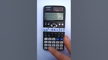 Solve Quadratic Inequalities on the Casio FX-991EX Classwiz Calculator