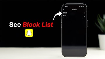 Hoe zie ik de blokkeerlijst in Snapchat?
