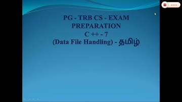PG - TRB CS C++ - 7 QUESTION AND ANSWER