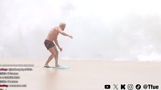 Tfue Almost Breaks His Back After Surfing Accident