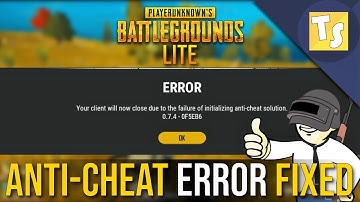 How to FIX Anti-Cheat Client Error in PUBG PC Lite 🔥🔥