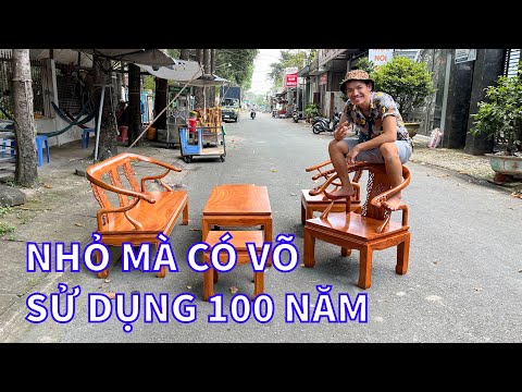 Video NHỎ MÀ CÓ VÕ Bộ bàn ghế gỗ Minh Thúng gõ đỏ sử dụng... - youtube