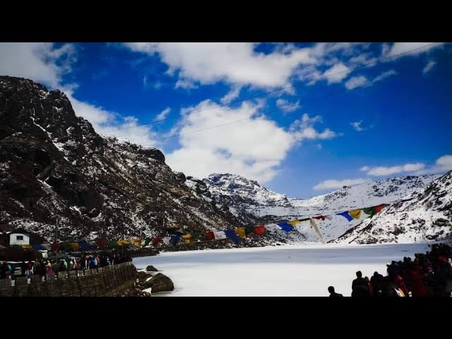 changu Lake (ice)😍#sikkim #beautiful #viral #viralvideo class=