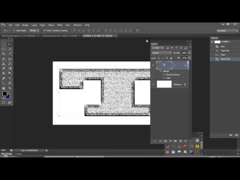 Adobe Photoshop Tutoial Spatter Paint Overspray Style Text Effect