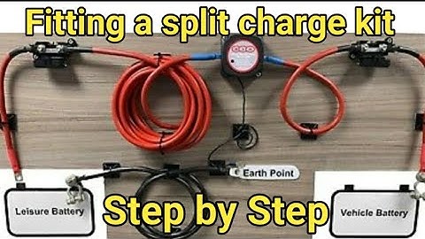 Split charge relay kit to my leisure battery step by step