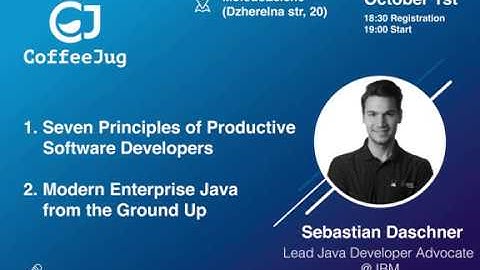 Modern Enterprise Java from the ground up by Sebastian Daschner | CoffeeJUG Meetup