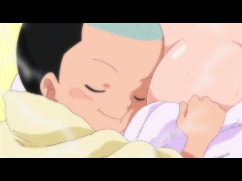 Momonosuke takes a bath with Robin Eng Dub