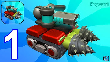 Tank Craft 3D - Gameplay Walkthrough Part 1 Tank War Army Commander Tower Defense Game (Android)