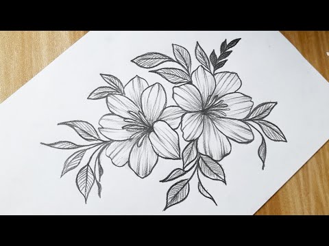 How to Draw a Flower Bouquet - Easy Drawing Tutorial For Kids