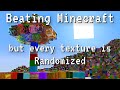 Beating Minecraft with Randomized Textures.  It was Hard.
