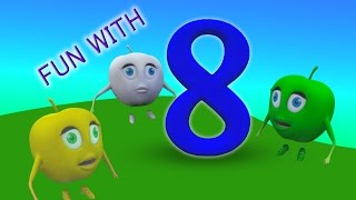 Numbers Song Number 8 Nursery Rhymes Original Song By Rhymes Bus