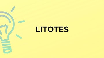 What is the meaning of the word LITOTES?