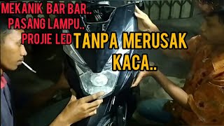 LAMPU ALIS 2 MODE HONDA BEAT ISS / ESP / STREET DAN PROJIE LED PNP , REQUEST MAS ANDIKA PUNYA