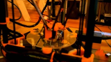 Mini Kossel 3D Printer - Auto-Calibration and Some Printing...
