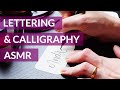 Hand Lettering Christmas Gift Tags - ASMR Calligraphy