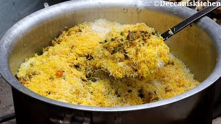 Bawarchi Se Sikhiye Vegetable Dum Biryani 50 Log Ke Liye/Hyderabadi Vegetable Dum Biryani